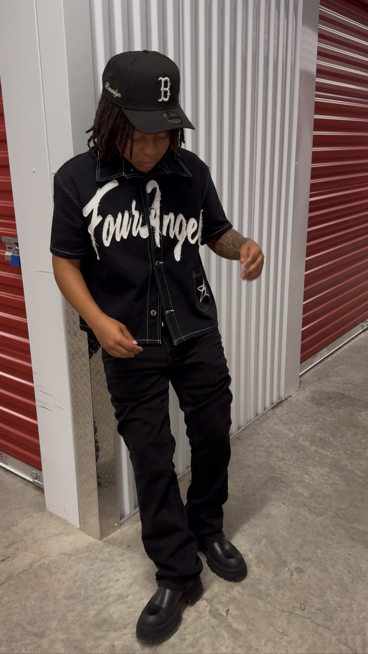 Denim Work Shirt - Black